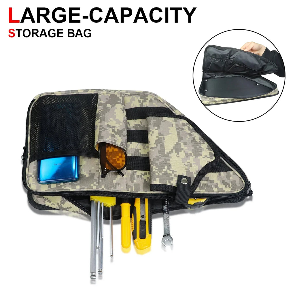 Front Storage Bags Door Net Pocket Organizer For 2021-2023 Ford Bronco 2/4 Doors
