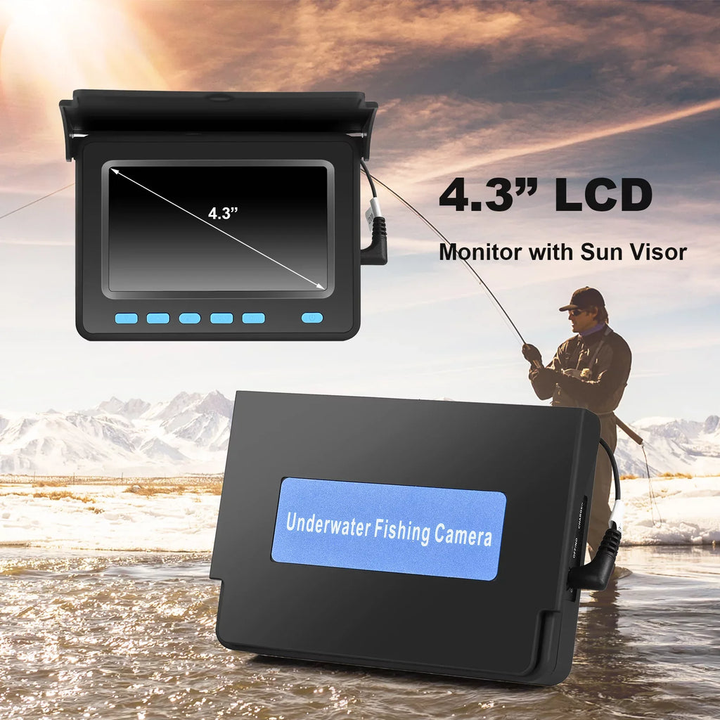 Waterproof Underwater Fishing Camera Fish Finder  140° Wide Angle