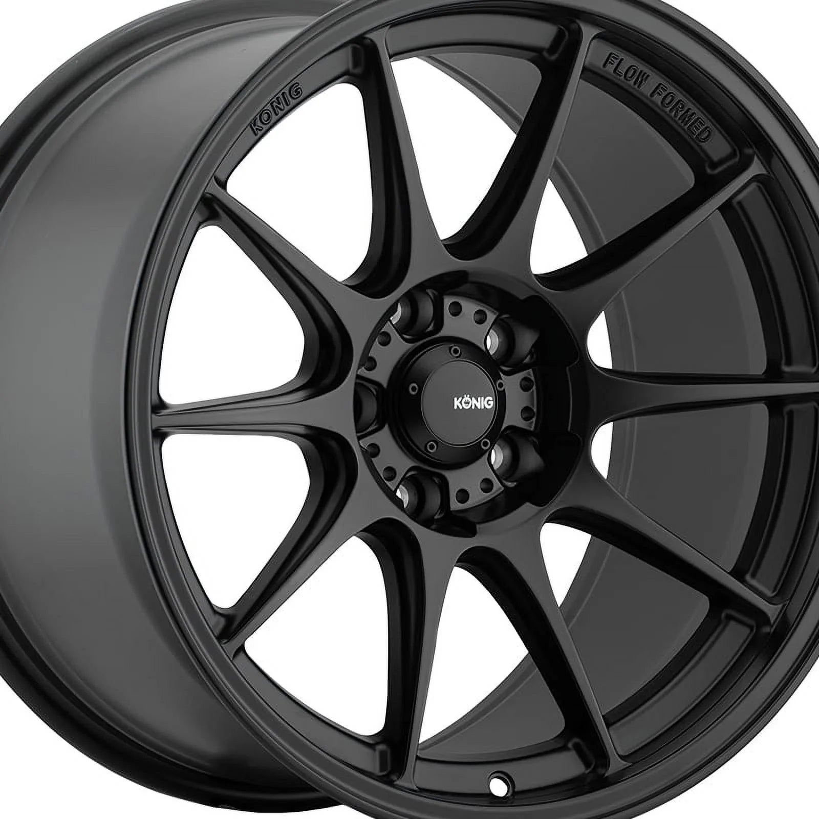 Konig 57B Dekagram 17x8 4x100 +45et Semi-Matte Black Wheel