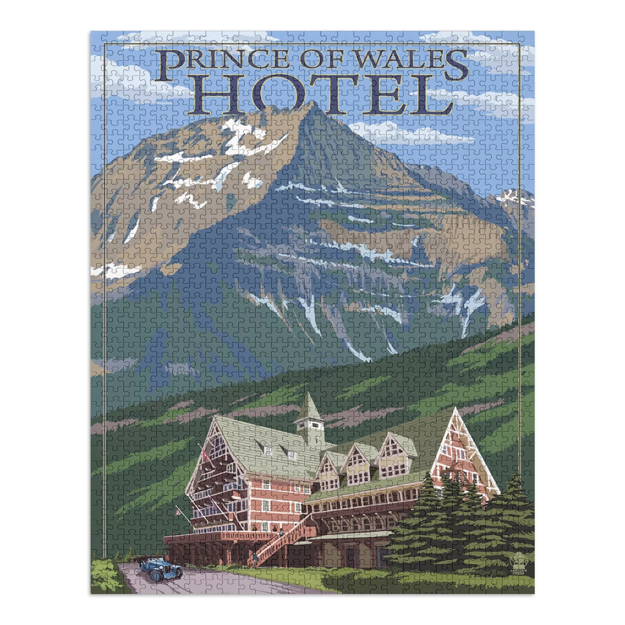 Waterton National Park, Canada, Prince of Wales Hotel (1000 Piece Puzzle, Size 19x27, Challenging Jigsaw Puzzle for Adults and Family, Made in )