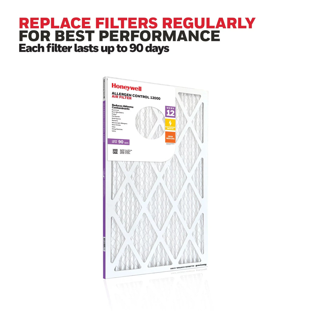 Honeywell 16x20x1  12 Pleated  Furnace Air Filter -4 Pack