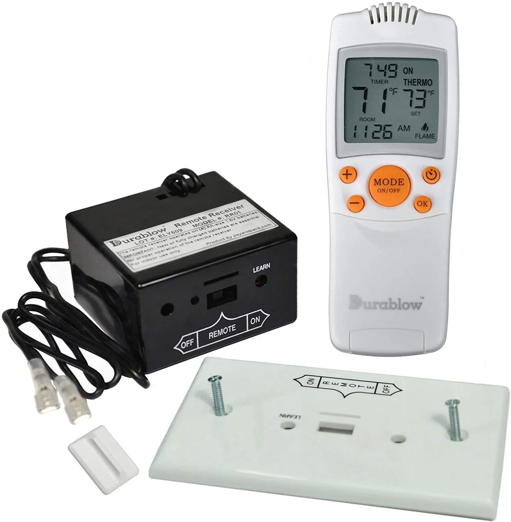 Gas Fireplace Remote Control Kit with Thermostat & Timer - 0.55 - Enhance your gas fireplace with wireless control, thermostat, and timer!