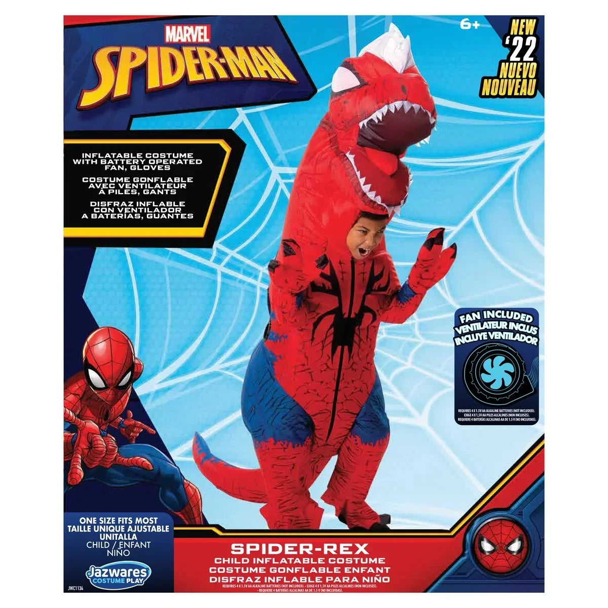 Marvel Spider-Rex Inflatable Child Costume | Large