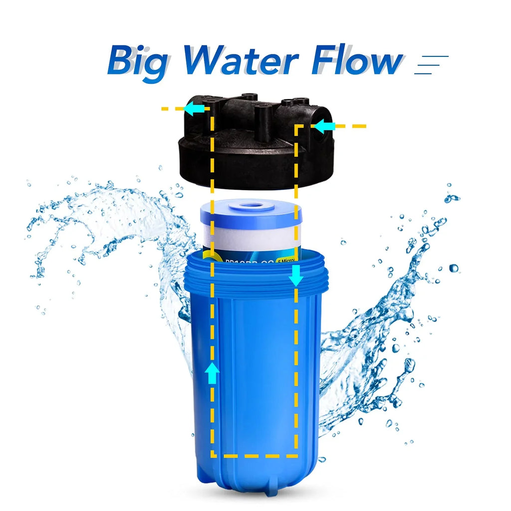 5 Micron 10" x 4.5" Whole House Water Filter Compatible with  , , -, , Whirlpool -, , , Dupont , Pentek -, 4WH-- 3PACK