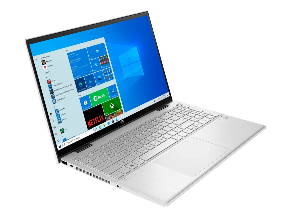 Pavilion x360 Laptop 15-er0051nr - Flip design - Intel Core i5 1135G7 / 2.4 GHz - Win 10 Home 64-bit - Iris Xe Graphics - 8   - 512   NVMe - 15.6"  touchscreen 1920 x 1080 (Full ) - Wi-Fi 6 - natural silver - kbd:
