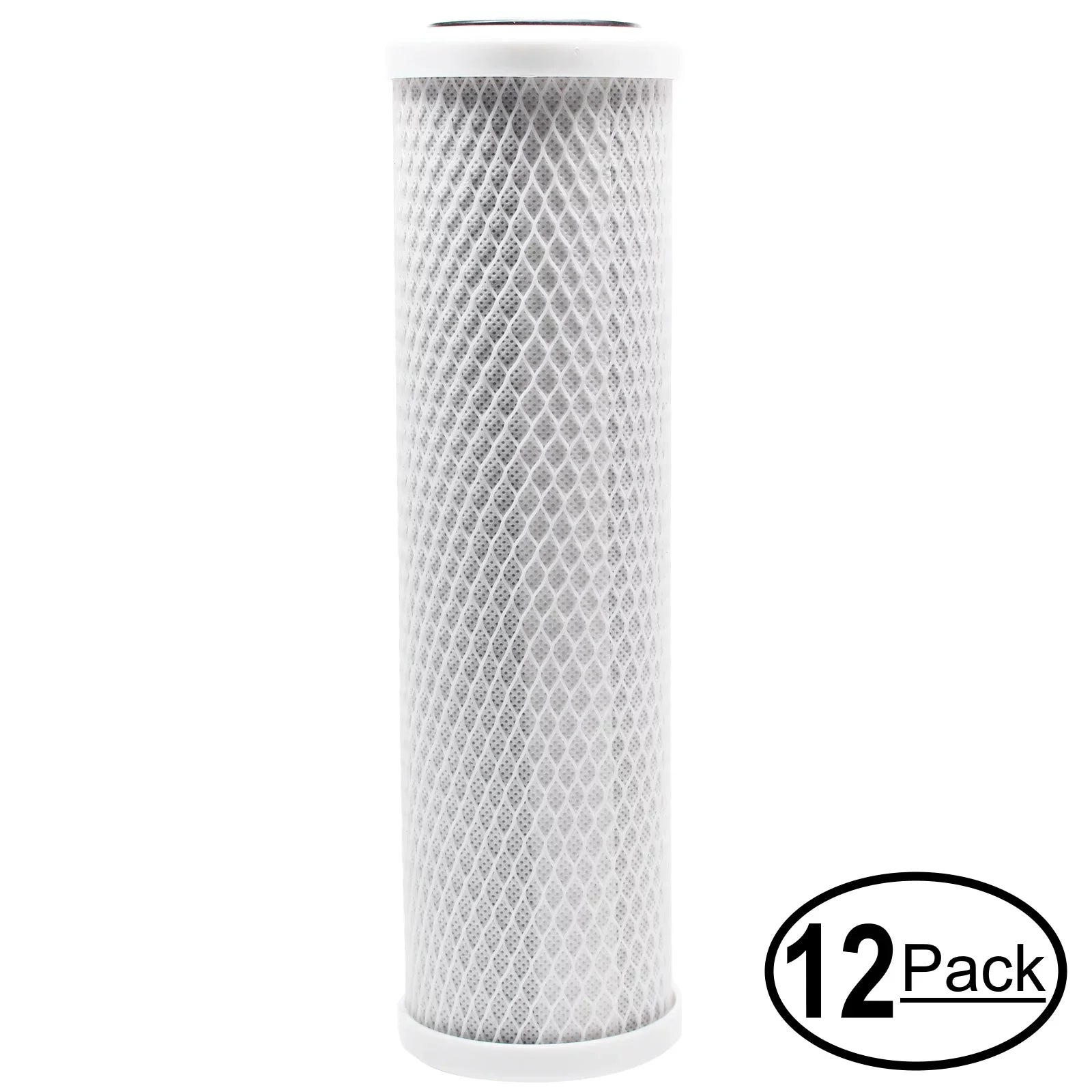 12-Pack Replacement for  Distributors --300- Activated Carbon Block Filter - Universal 10 inch Filter for  Distributors Under Sink Filter - Denali Pure Brand
