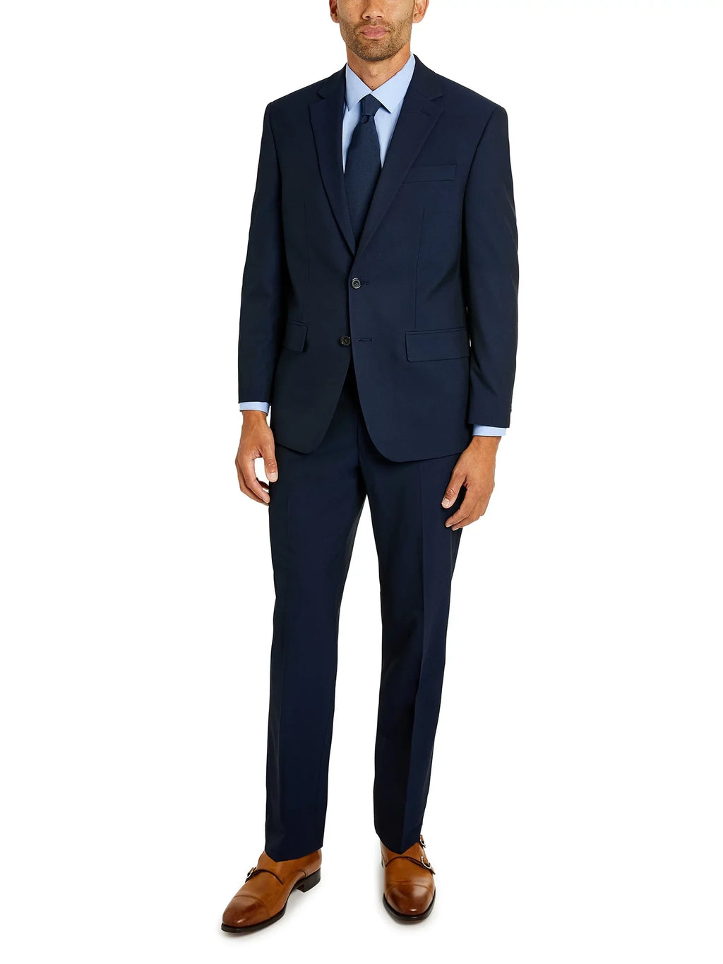 Izod Men's Plain Classic Fit Tailored Suit
