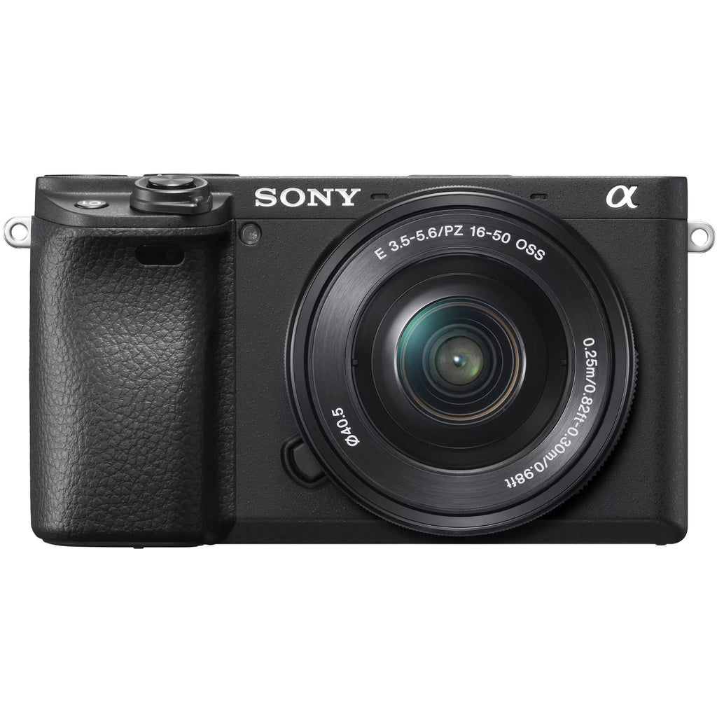 Sony a6400 4K Mirrorless Camera -6400L/ (Black) with 16-50mm f/3.5-5.6  Lens Kit + 0.43x Wide Angle and 2.2X Telephoto Lens Deco Gear Case Filter Set & Extra Battery Power Editing Bundle
