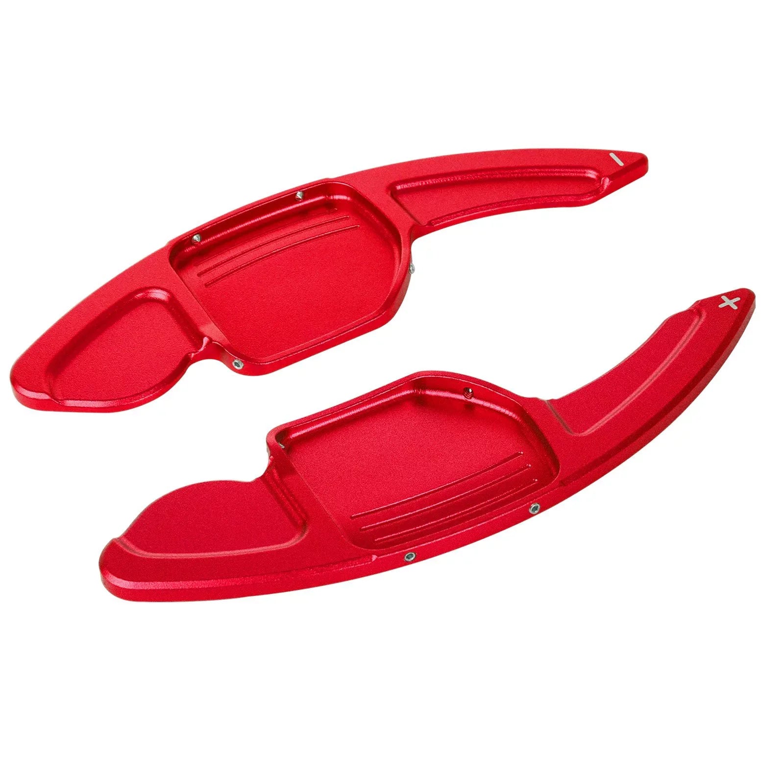 Xotic Tech Steering Wheel Paddle Shifter Cover Trim,  Aluminum Alloy, Compatible With Audi                   (Red)