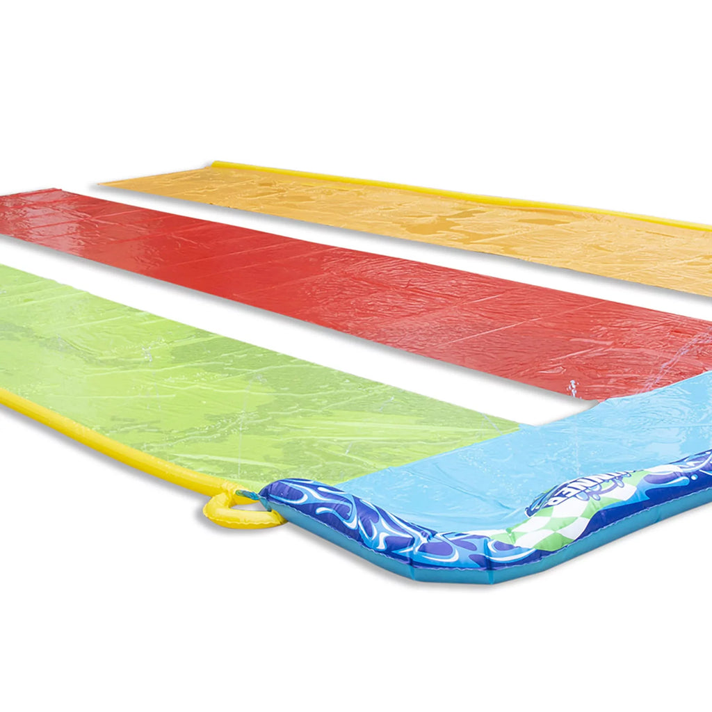 Banzai 16 Feet Triple Tag Racing Water Slide - Side-by-Side-by-Side Racing Fun!