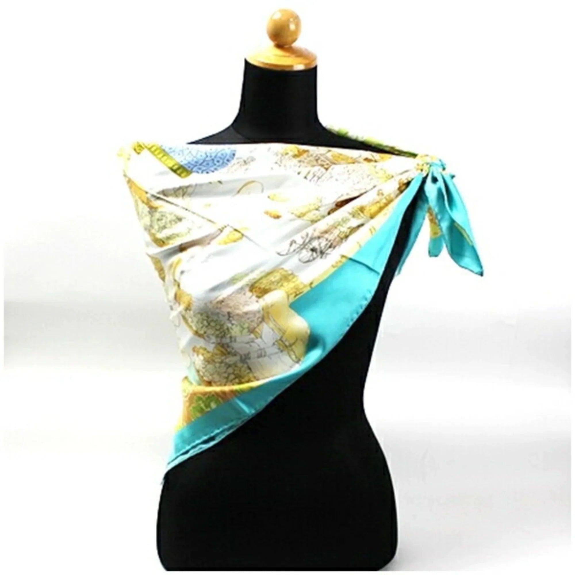 Pre-Owned Salvatore Ferragamo Silk Scarf Muffler Women's Tapestry (Like New)