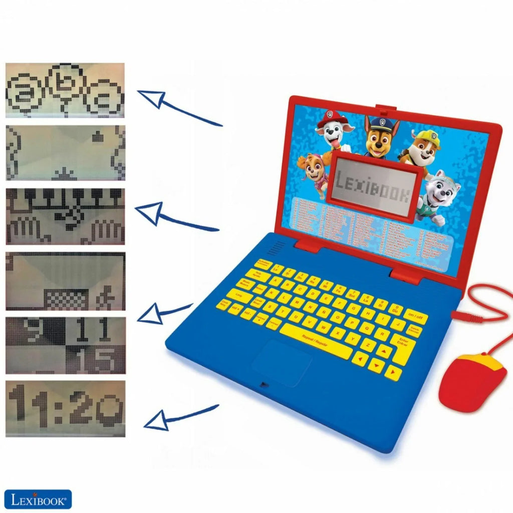 Lexibook Paw Patrol Educational and Bilingual Laptop Spanish/English