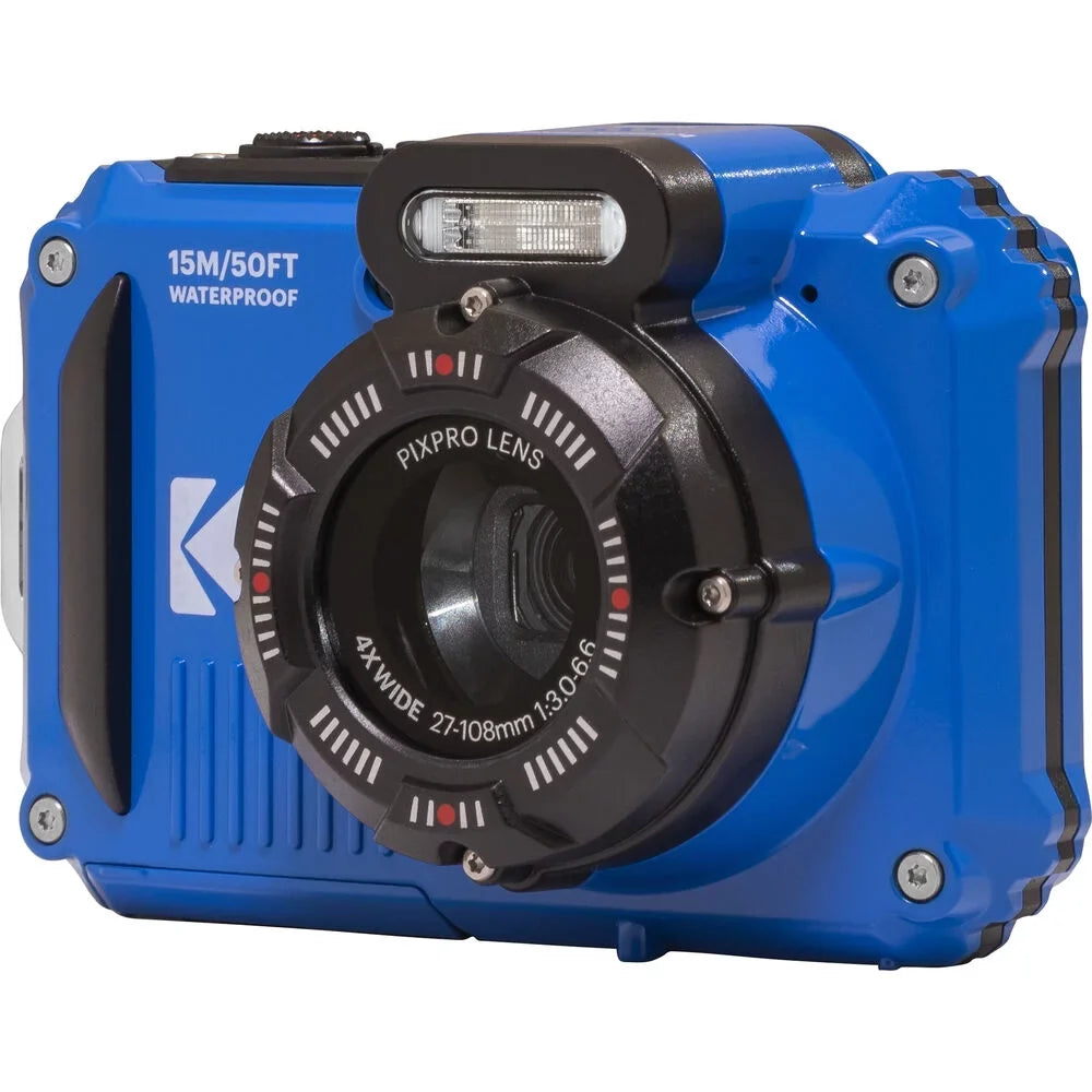 Kodak   Digital Camera (Blue) + Extra Battery +Tripod + Case -64GB Kit