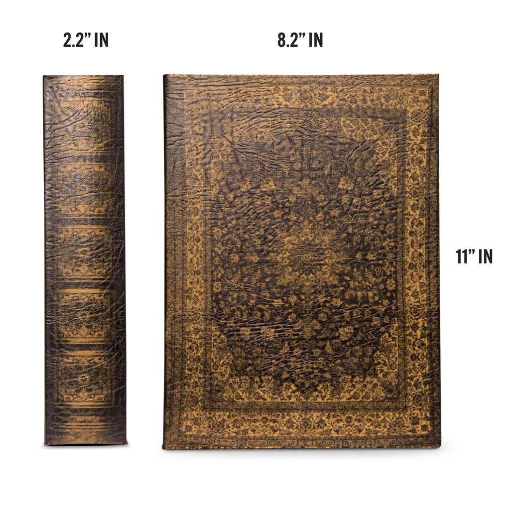 Bellagio-Italia Persian Book Box - / Storage Binder - 144 Capacity Storage Organizer for DVDs, CDs, Blu Rays, & Video Games - Acid-Free Binder Organizer Sheets - 3 Pack