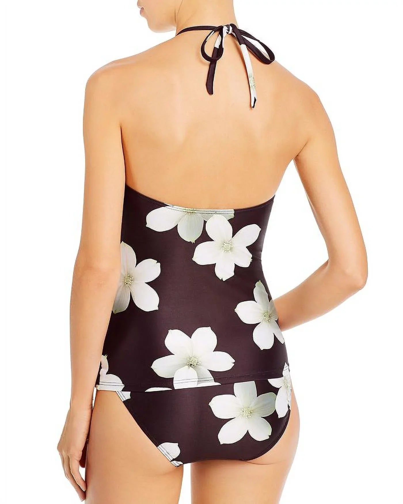 Lauren Ralph Lauren Womens Villa High Neck Floral Tankini Swim Top