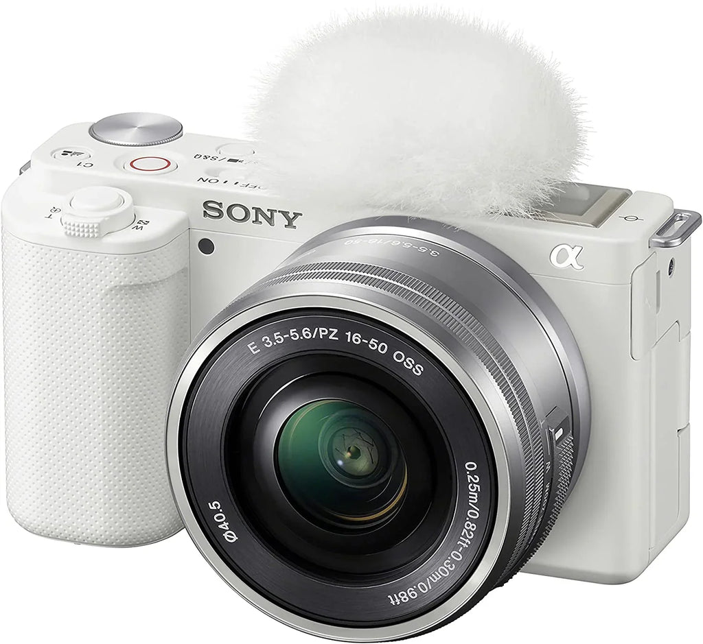 Sony  Alpha - - - Interchangeable Lens Mirrorless Vlog Camera Kit - White