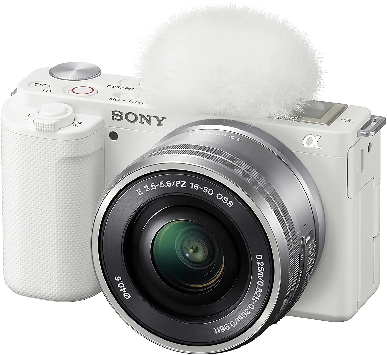 Sony  Alpha - - - Interchangeable Lens Mirrorless Vlog Camera Kit - White