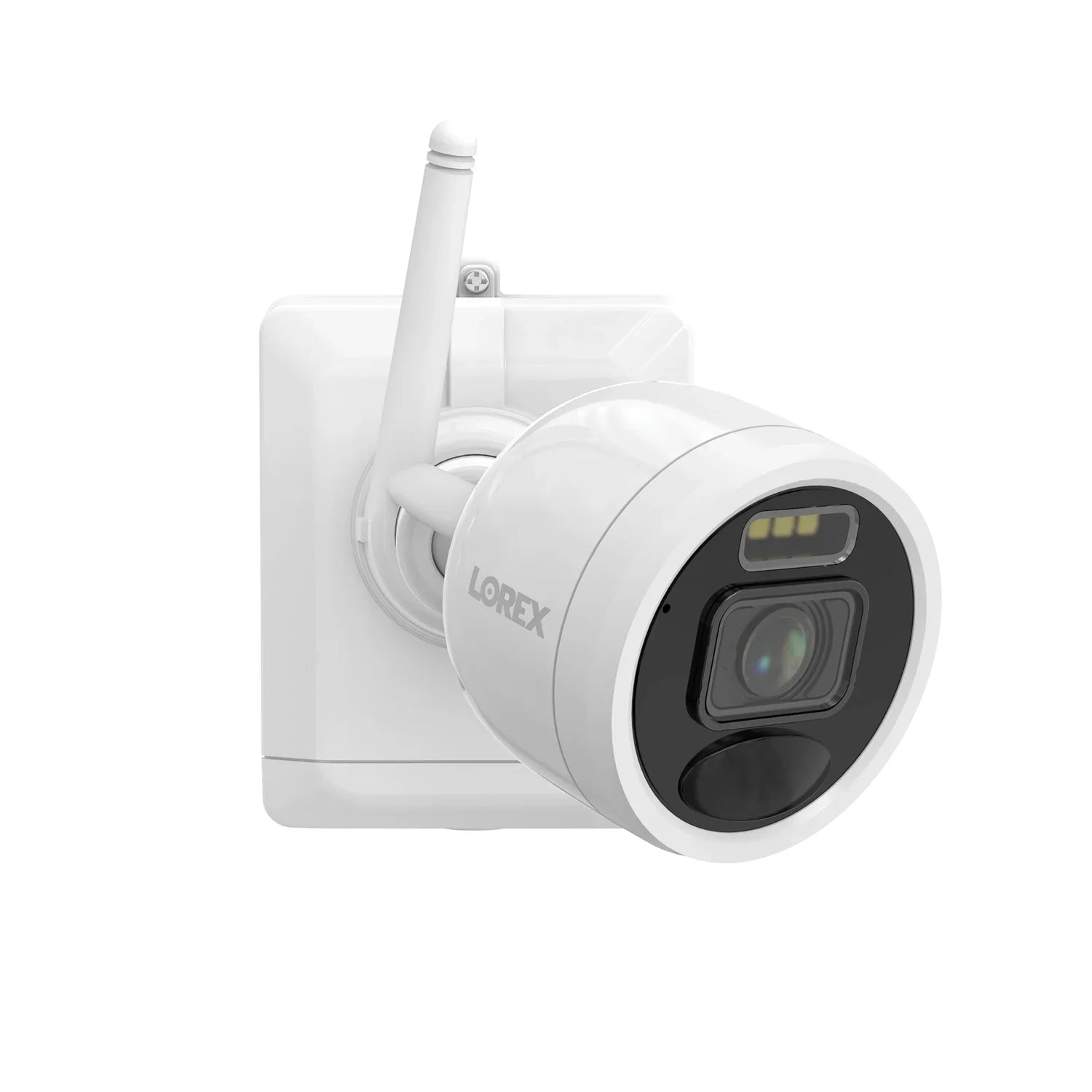Lorex 2K 4.0- 8-Camera-Capable 32-  System with 4 Outdoor Wi-Fi Battery Security Cameras, White, -4AA4-, -4AA4-