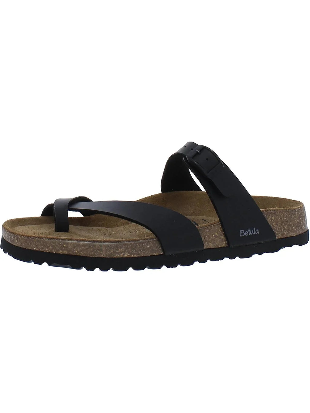 Betula Womens Mia Faux Leather Casual Slide Sandals
