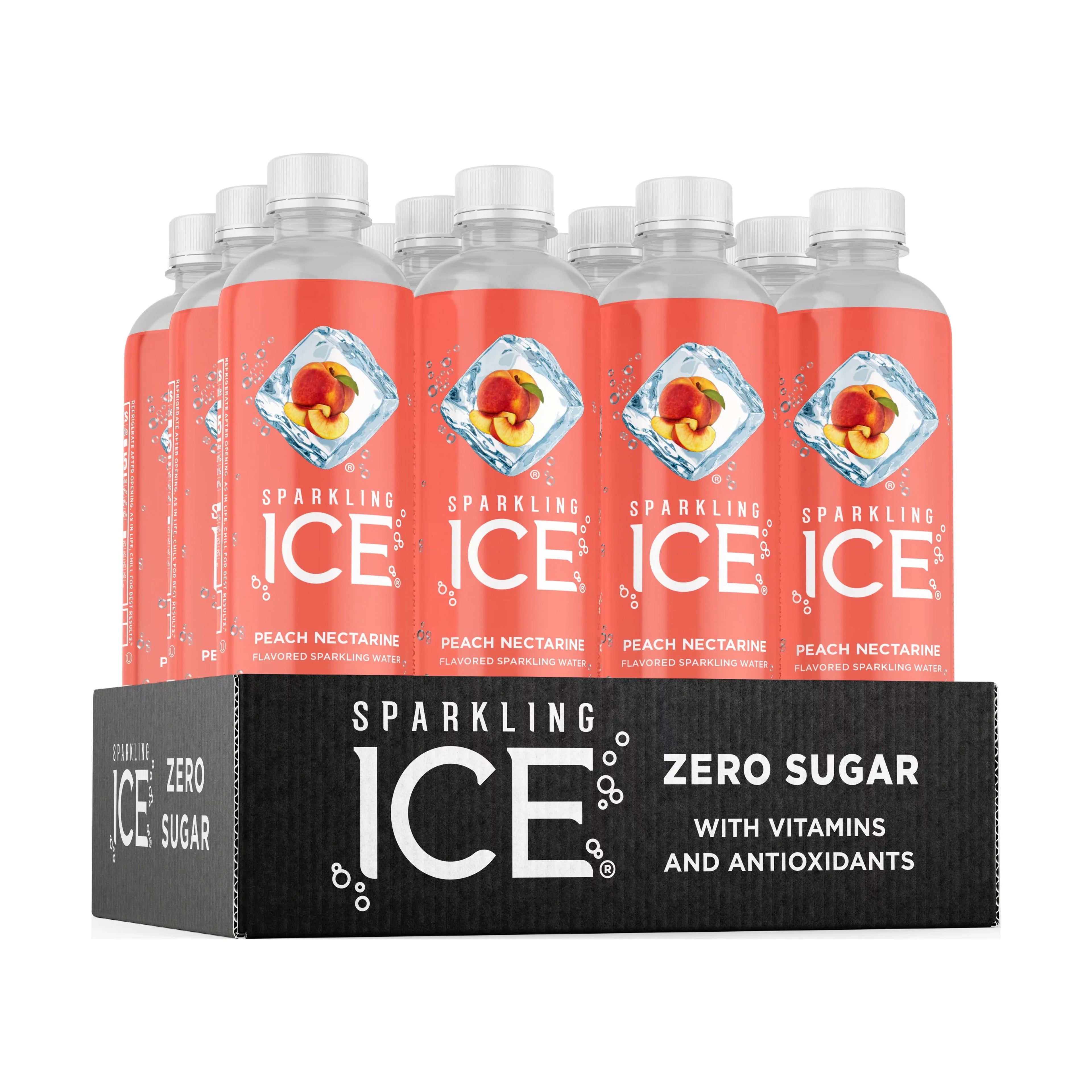 Sparkling Ice® Naturally Flavored Sparkling Water, Peach Nectarine 17 Fl Oz, (Pack of 12)