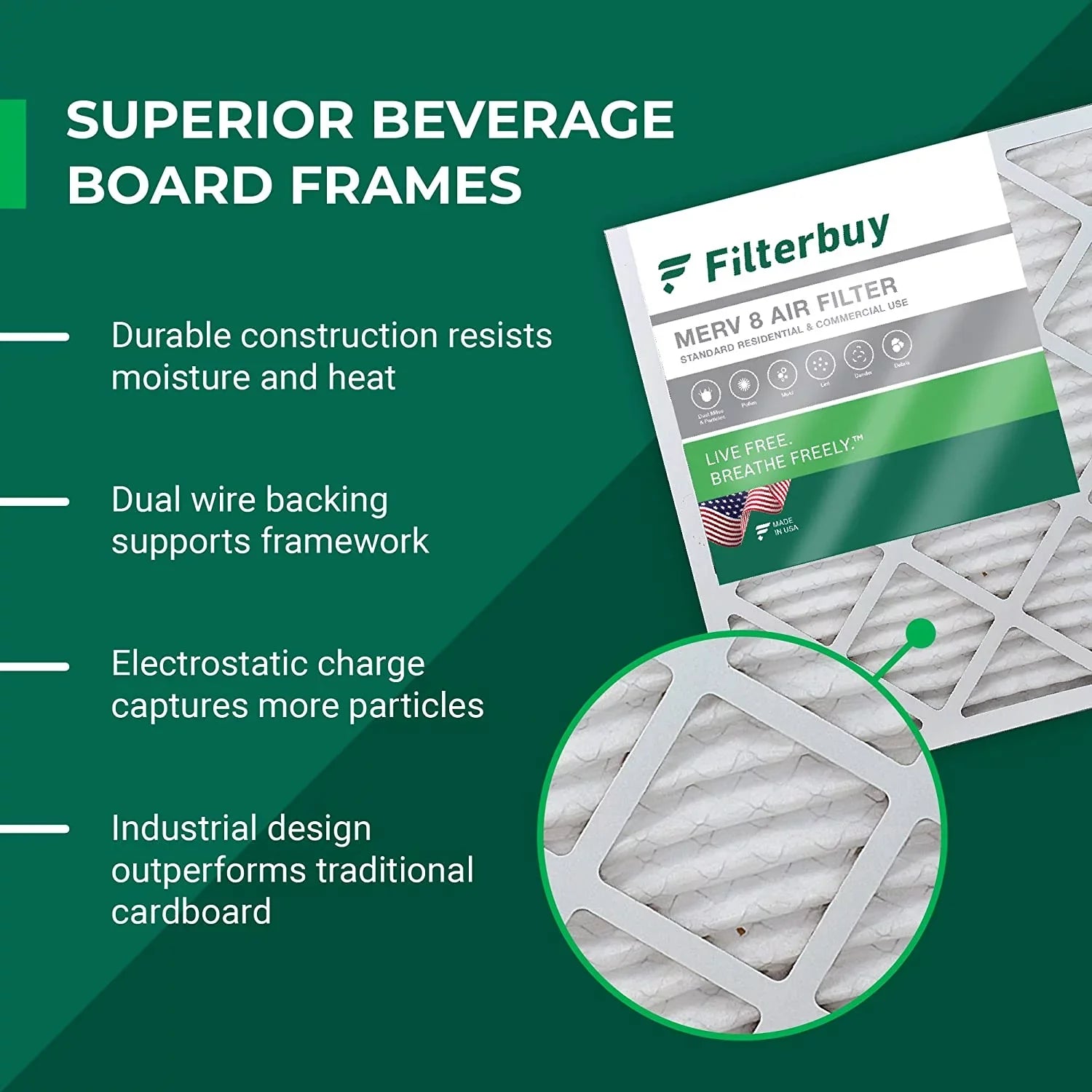 Filterbuy 16x30x4  8 Pleated   Furnace Air Filters (12-Pack)