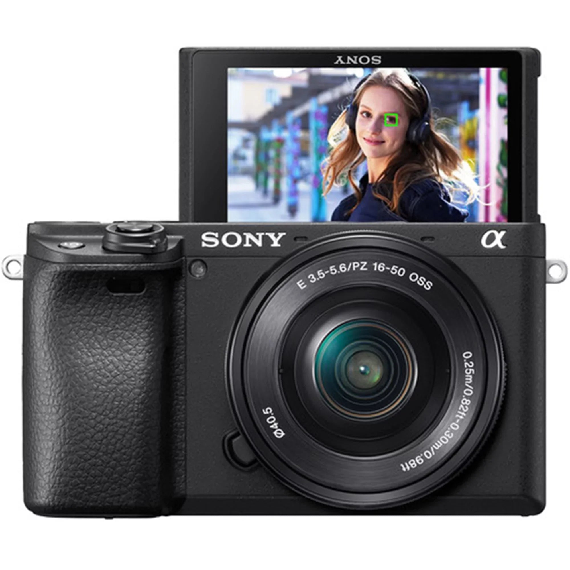 Sony Alpha a6400 Mirrorless Digital Camera with   16-50mm  Lens, 64GB SanDisk Card, Tripod, Case, ZeeTech Accessory Bundle