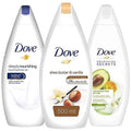 Dove Variety Pack Body Wash, Shea Butter, Glowing Ritual Lotus Flower, And Invigorating Ritual Avacado Oil For Pampering And Softening Skin, Natural Moisturizers, 16.9 Ounces Each, 3 Count.