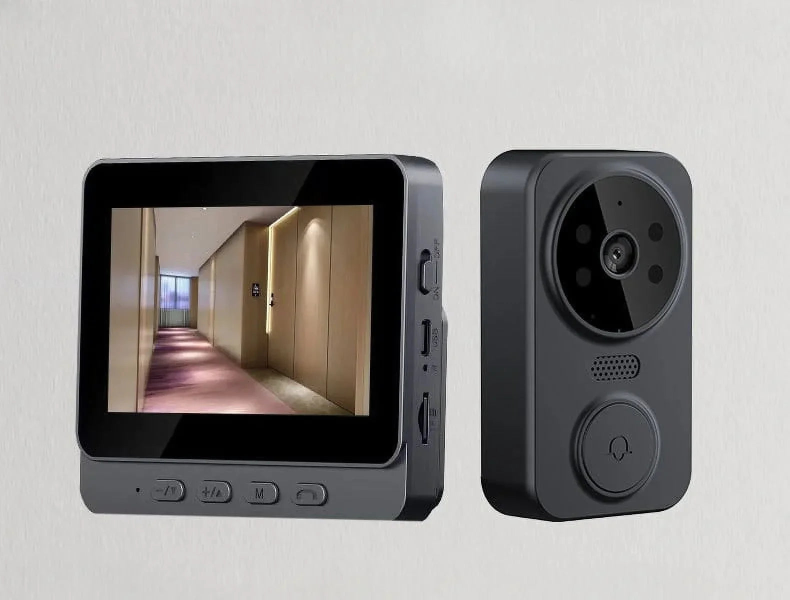 video doorbell 4.3-inch home smart life 2.4G wireless video two-way intercom doorbell monitoring