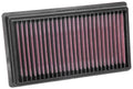 & Engine Air Filter: High Performance, Premium, Washable, Replacement Filter: 2018-2019 / (Accent, Rio), 33-5081