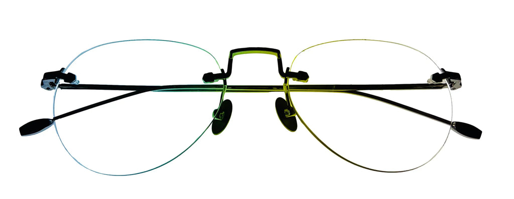 John Varvatos Rimless Round Mens Silver Metal Eyewear Frame . 53mm