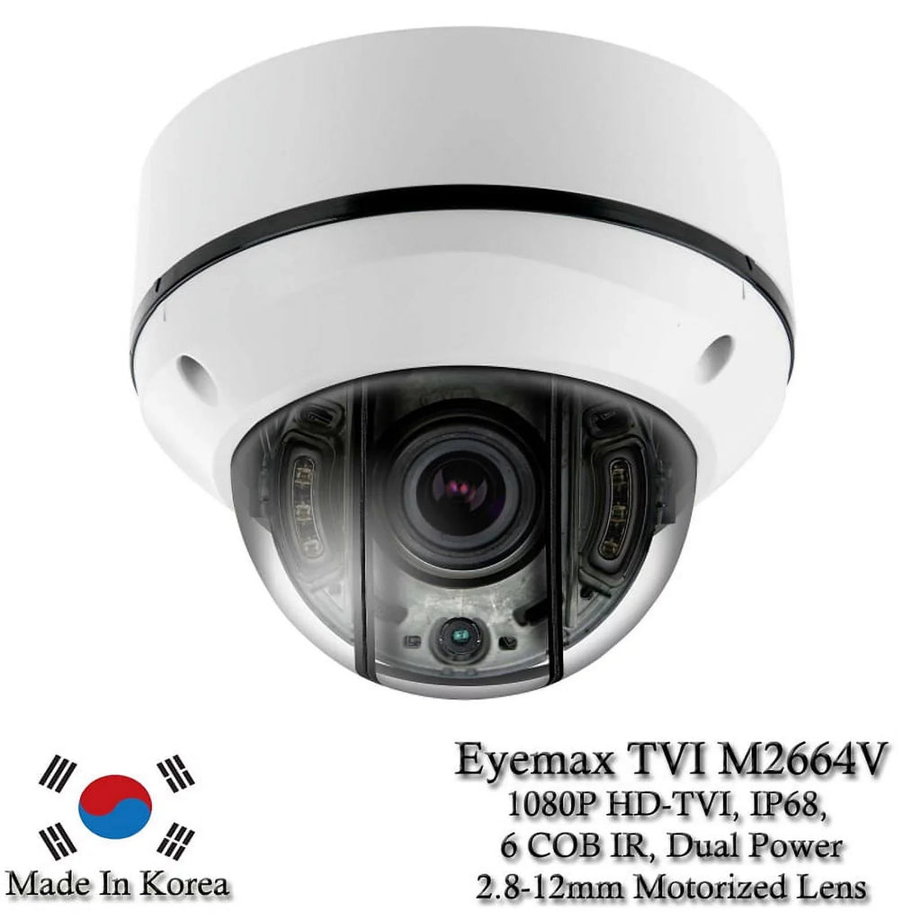 Eyemax Storm Series - 1080P - Vandal   Camera 2.8-12mm Dual Power, Motorized ( Made In Korea )