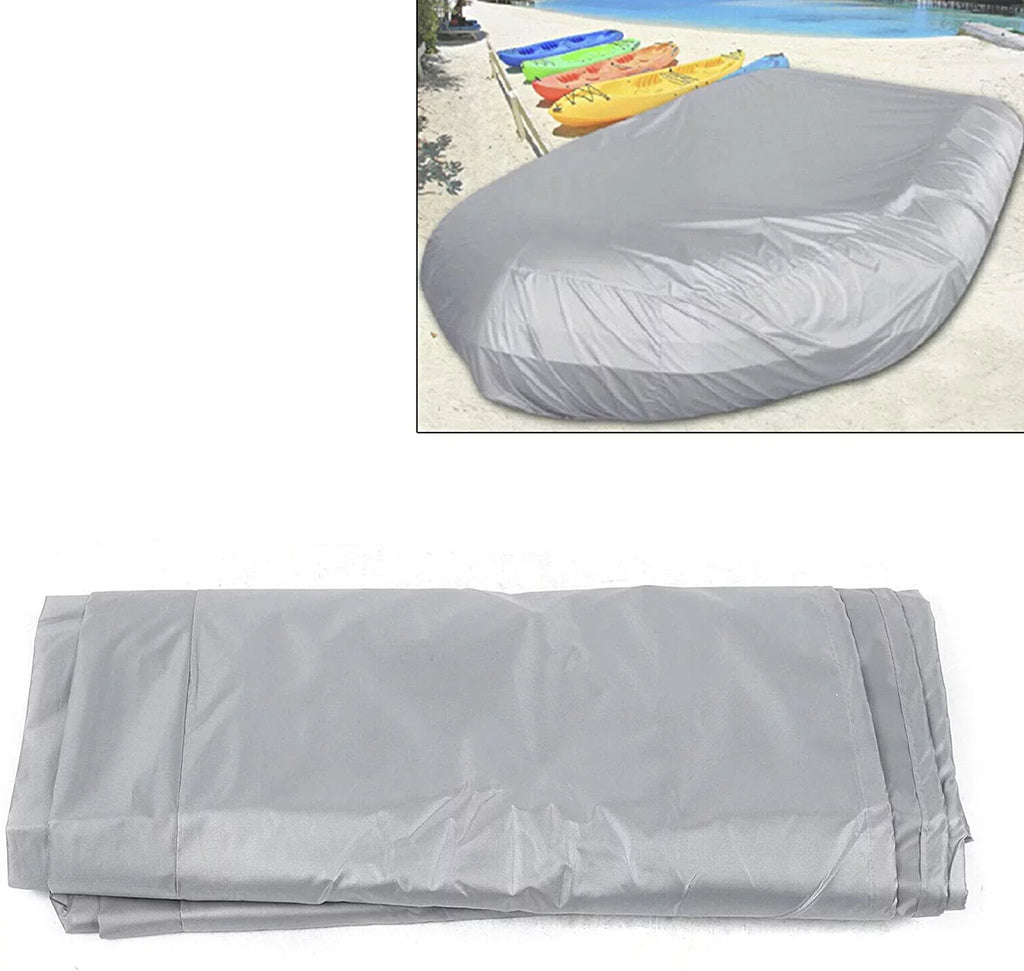 Durable Waterproof Dustproof Boat Cover Inflatable Boat Dinghy Cover Silver Grey