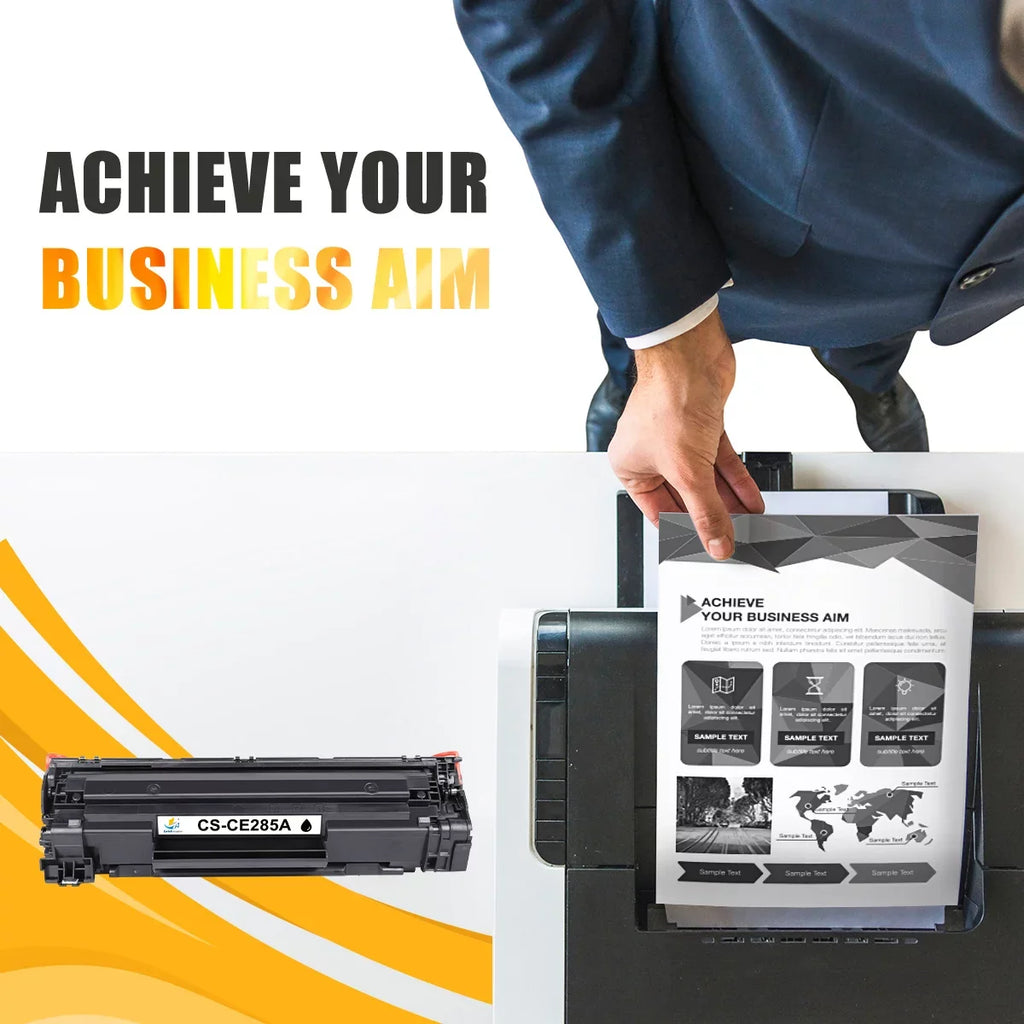 85A Black Toner Cartridge Compatible for  85A  for  LaserJet Pro P1102w P1102whp M1217nfw M1212nf        Series Printer Ink * 2