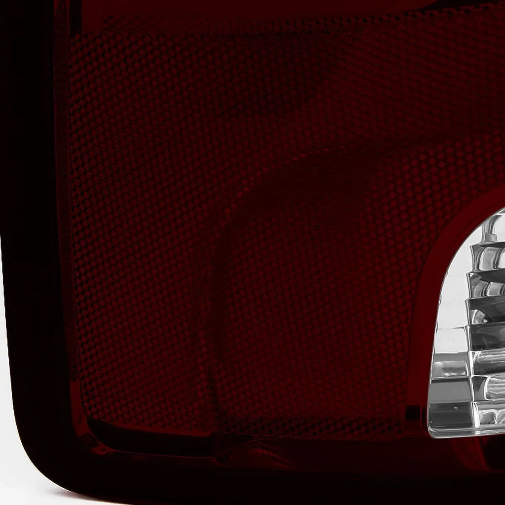 '- For 2009-2018 Dodge Ram 1500 | 10-18 Ram 2500 3500 Red Smoked Taillights + Smoke  3Rd Brake Lamp