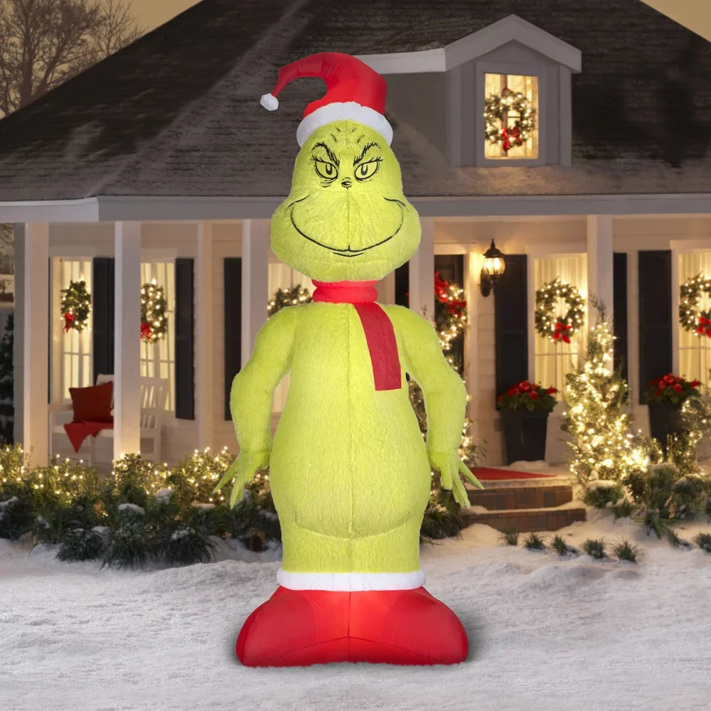 Giant Fuzzy Plush Grinch from Dr. Seuss, 10 Feet