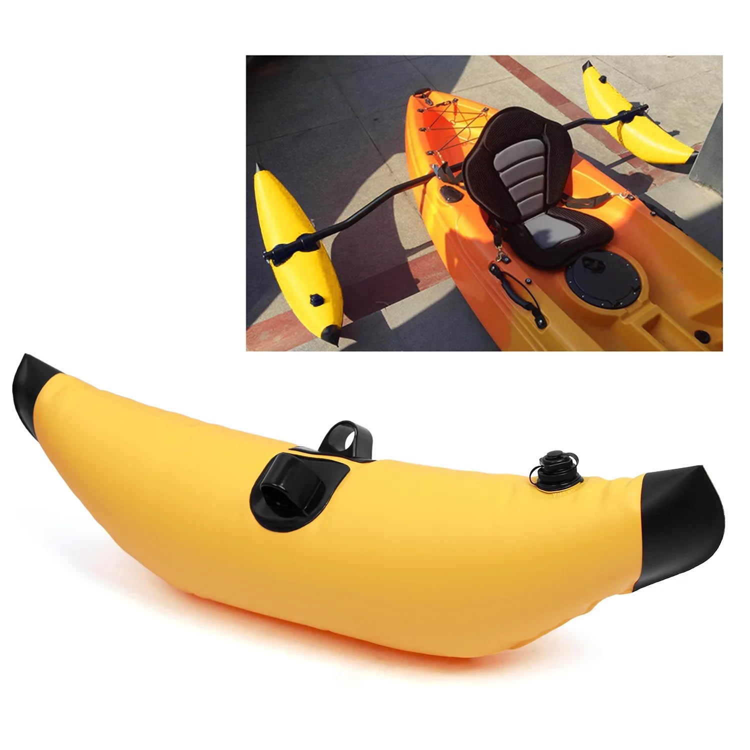 Meterk Kayak  Inflatable Outrigger Float with Sidekick Arms Rod Kayak Boat Fishing Standing Float Stabilizer System Kit