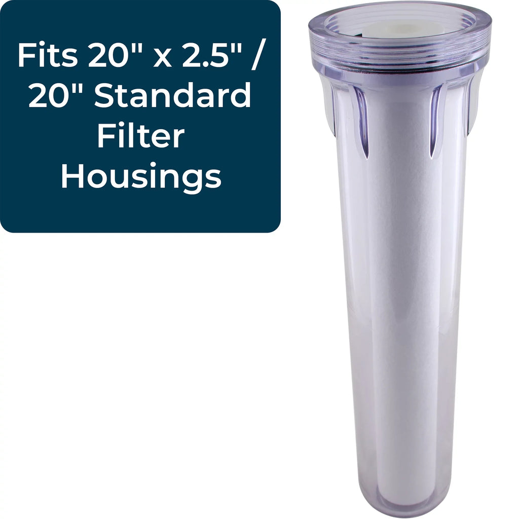 SpiroPure 20 x 2.5 Inch 1 Micron Melt-Blown Polypropylene Filter (20 Pack)