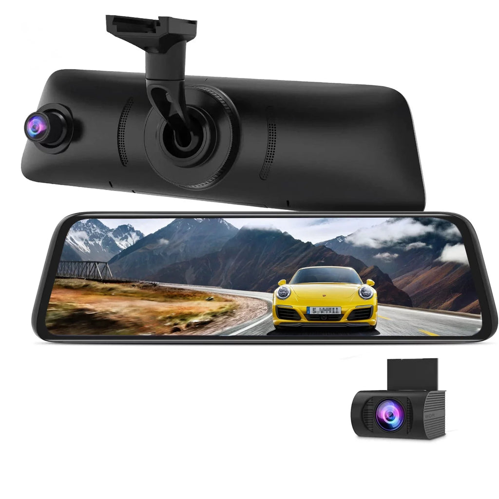Auto-Vox 9.35inch Smart Mirror Dual Dash Cam Rear View Reverse Backup Camera Full  Touch Screen Driving Recorder