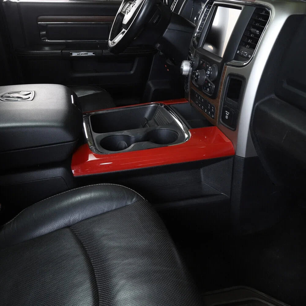 Teledu Red Front Cup Holder Side Panel Cover Decor Trim