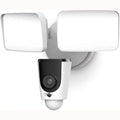 Floodlight Camera, Smart Home 1080P Security Outdoor Camera Wireless WiFi with Flood Light, Built-in Siren Alarm, 114 View,  Waterproof, MicroSD & Cloud Storage,