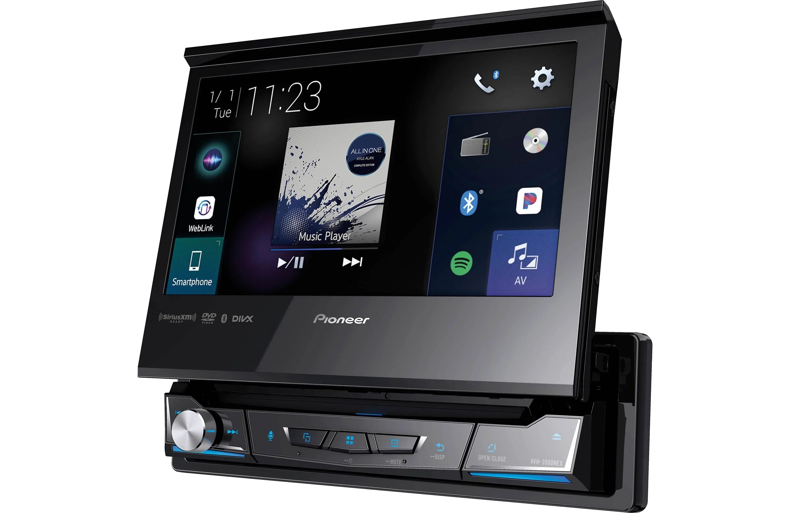 Pioneer -3500NEX  Receiver Bluetooth & License Plate Backup Camera