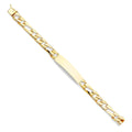 14k Yellow Gold Stamp Figaro Link  Bracelet - 8" | Elegant 14KY Gold Chain Bracelets for Women and Men| Weight 14.7 | Men’s Jewelry for Gift