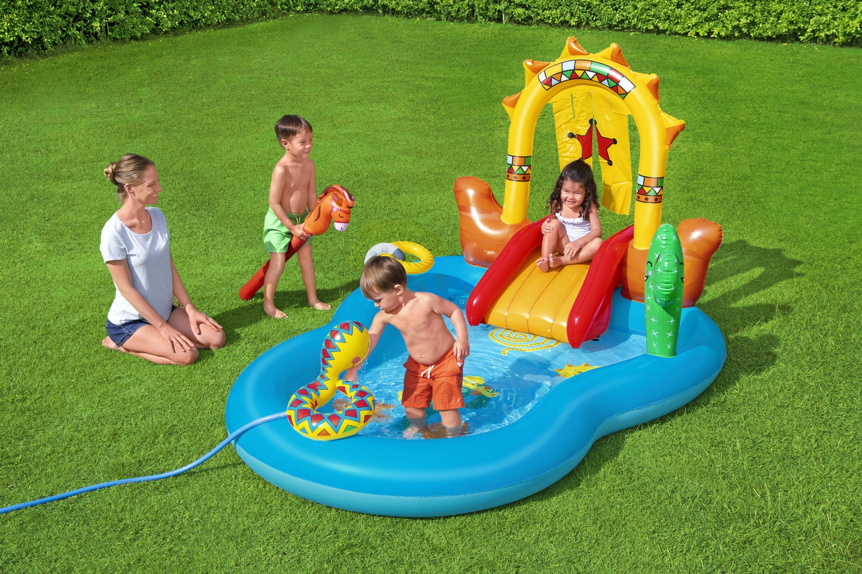 ! Wild West Inflatable Kids Water Play Center 8' Wide