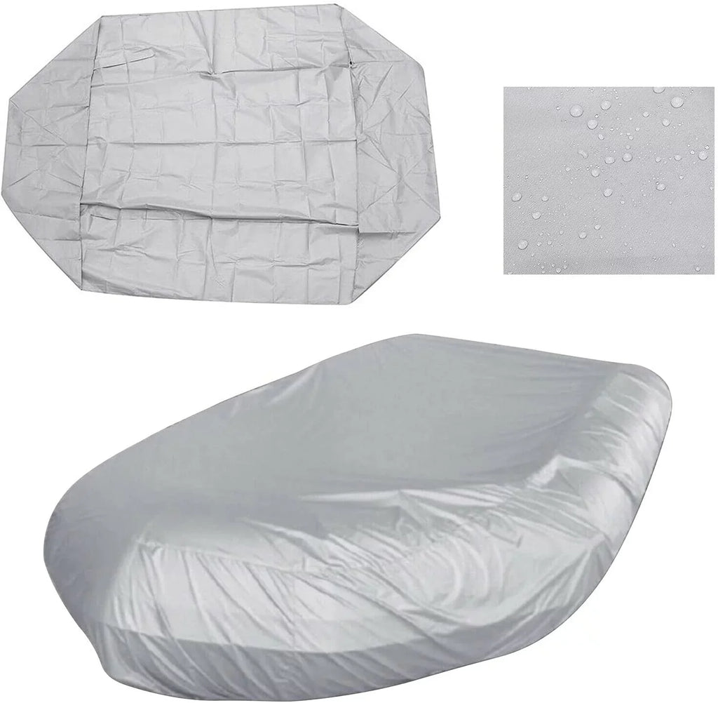 Durable Waterproof Dustproof Boat Cover Inflatable Boat Dinghy Cover Silver Grey
