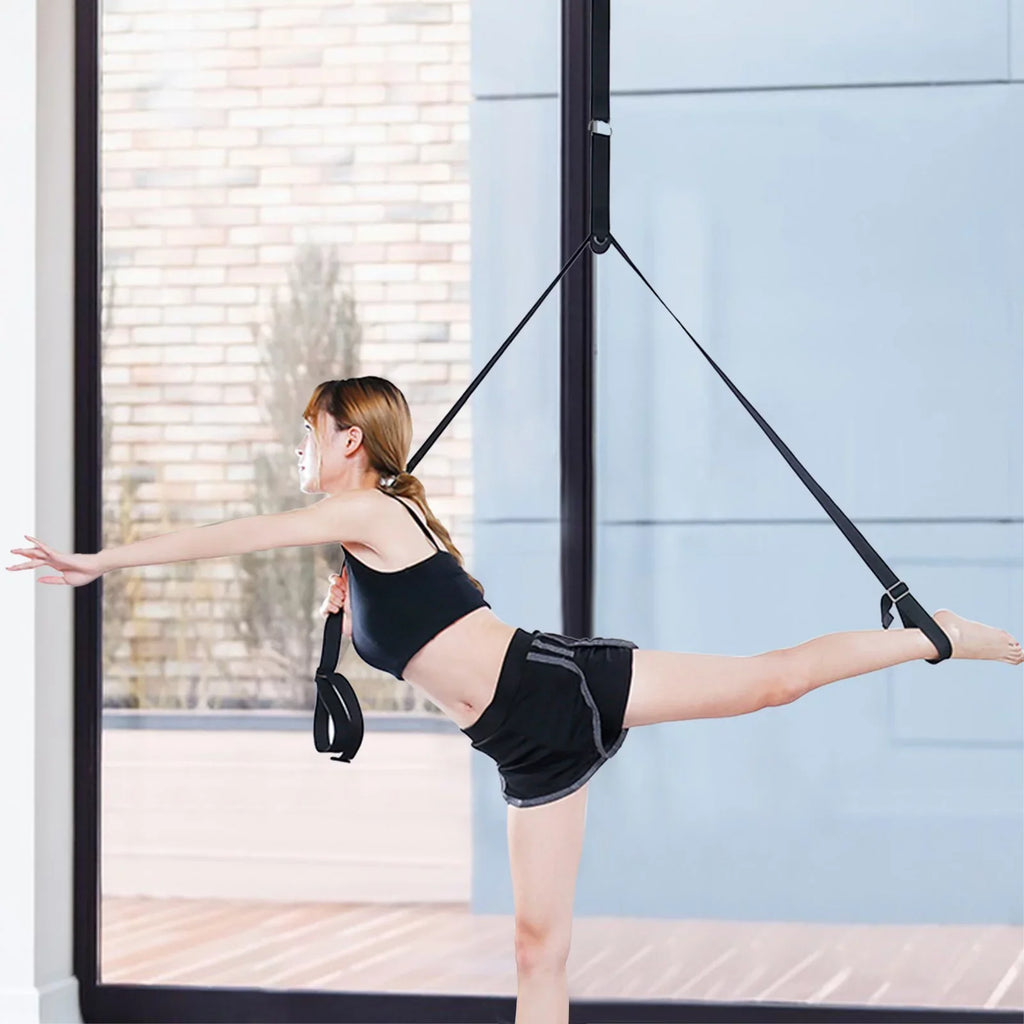 Leg Stretcher, Door Flexibility & Stretching Leg Strap Great for Ballet Cheer Dance Gymnastics or Any Sport Leg Stretcher Door Flexibility Trainer Premium Stretching Equipment