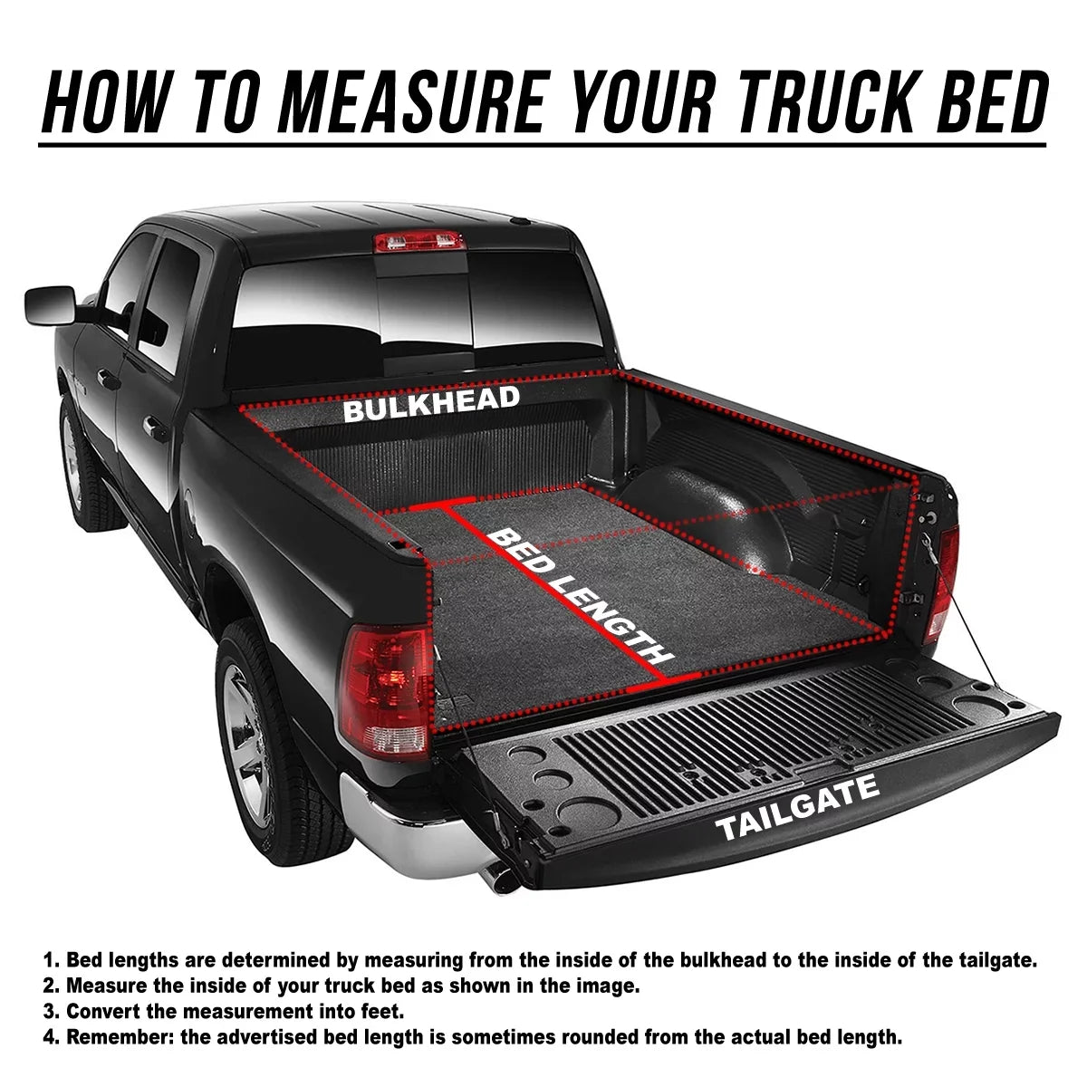 Motoring --043 for 2015 to 2019 Chevy Colorado/ Canyon 5' Bed Fleetside Adjustable Tri -Fold Soft Top Trunk Tonneau Cover 16 17 18