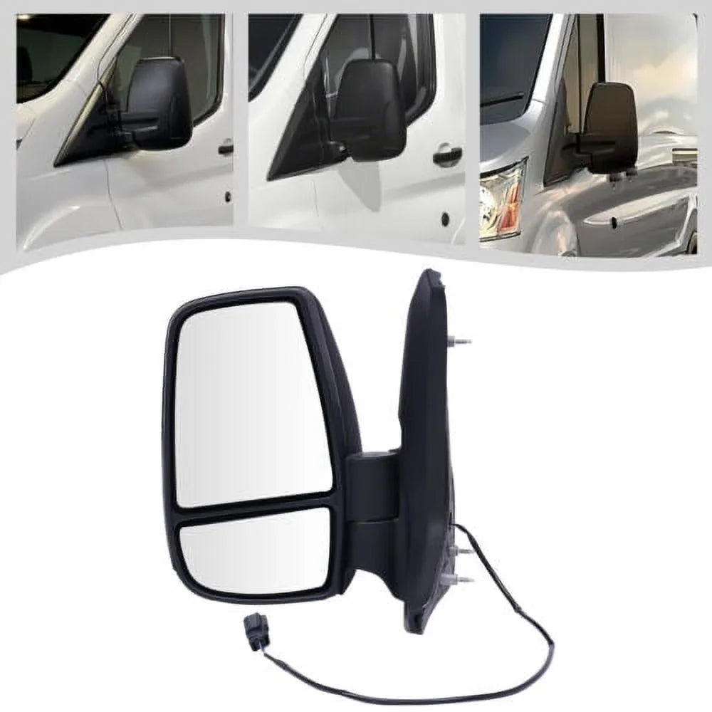 Front Left Side Rear View Mirror Black For Ford Transit 150 250 350 2015-2022