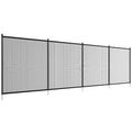 4 x 12 ft  Pool Fence Detachable Pool Fence for Outdoor Underground Swimming Pools