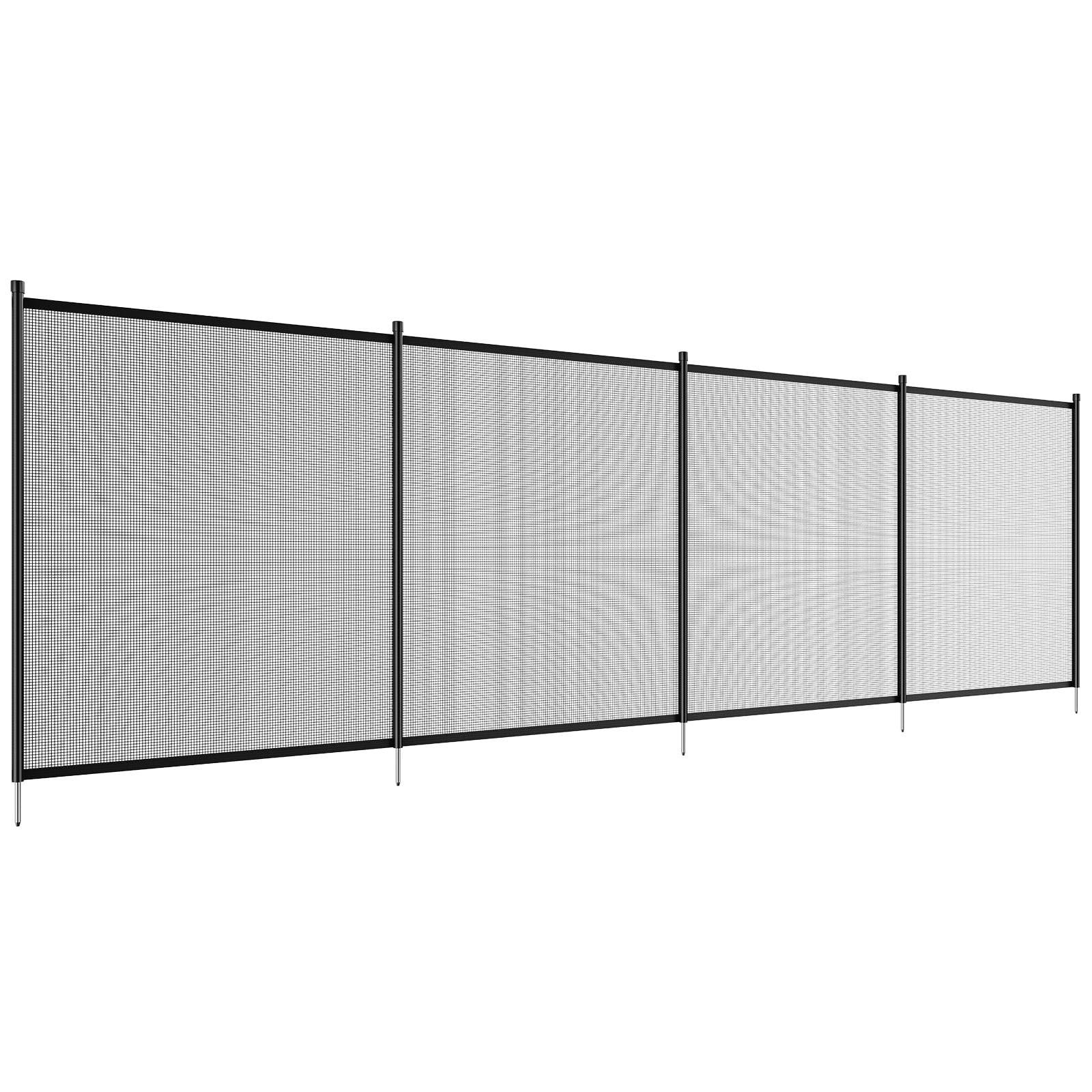 4 x 12 ft  Pool Fence Detachable Pool Fence for Outdoor Underground Swimming Pools