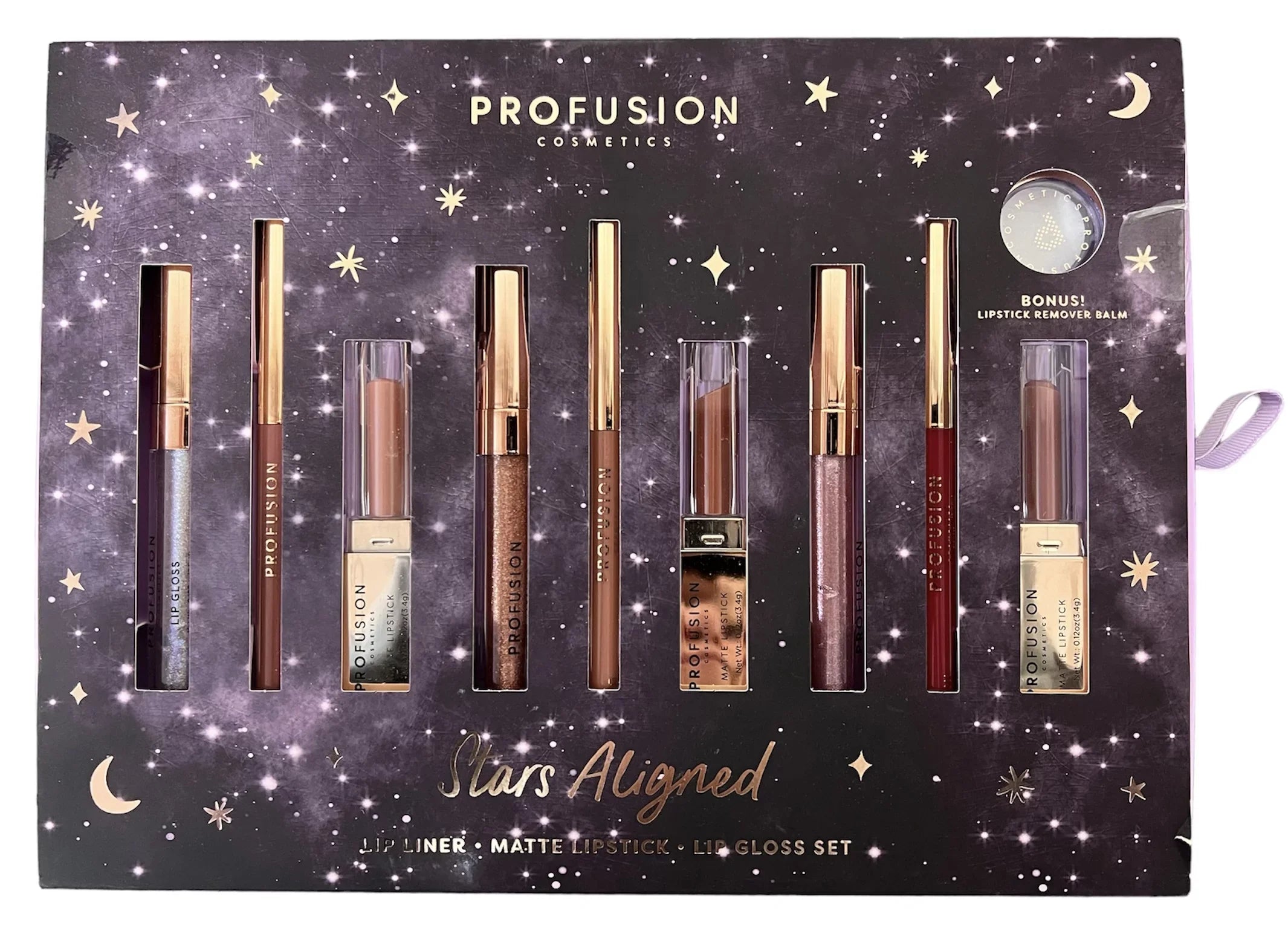 Profusion Lip Set, Stars Aligned, Lip Liner, Matte Lipstick and Lip Gloss Set
